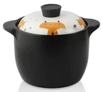 Lotus Blue 5 Quart Round Casserole Ceramic Pot With Lid Decorative Cookware. Fixed Price $42.49.