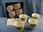 Set Of 4 Lenox Entertain 365 Sculpture Green Blue Dessert Mugs - Nib. Fixed Price $14.99.