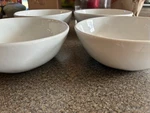 Fitz & Floyd Everyday White Organic Coupe Soup Cereal Bowls 6.25" Set 4 New Cond. Fixed Price $43.68.
