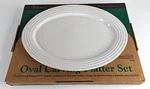 Pampered Chef 13189 Round Platter Family Heritage Stoneware Nib. Fixed Price $24.97.