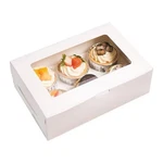 30SET Boxes Bulk With Clear Display Window Hold 6 Standard Cupcakes. Fixed Price $29.16.
