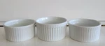 Bia Cordon Bleu White Stoneware Ramekins Diameter 3.25 Inches Holds 4.5 Ozs. Fixed Price $15.00.