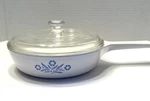 Vtg Corningware Blue Cornflower P-83-B Menu-ette Skillet W/lid. Fixed Price $29.50.