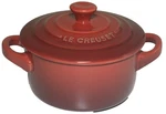 Le Creuset Stoneware 8 Oz. Mini Round Cocotte Cerise Red W/lid Petite Ramekins. Fixed Price $22.91.