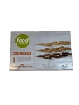 Food Network Cooling Rack Tiered 3 Piece Chrome Folding 15.75X9.75 Inch Baking. Fixed Price $25.00.
