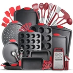 Eatex Nonstick Bakeware Sets With Baking Pans Set, 39 Piece. Fixed Price $105.83.