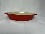 Le Creuset Oval Baking Dish 13-20 Red Two Tone. Fixed Price $39.99.