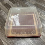 New No Box Temptations Old World 3 Pc Microwave Grill Set With Lid Red Floral. Fixed Price $35.00.