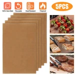 5PCS Bbq Copper Grill Mats Non-stick Easy Cut Oven Sheet Liner Cooking Baking. Fixed Price $6.63.