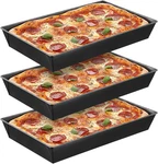 3 Pack Detroit Style Pizza Pan 15.7 X 9 Inch Non-stick Rectangle Deep Dish. Fixed Price $36.72.