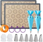 Angadona Macaron Silicone Baking Kit (16PCS Set) Macaroon Of. Fixed Price $22.60.