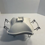 Godinger 1 Qt Covered Porcelain Square Baker With Warmer Stand Tea Light Chafing. Fixed Price $33.00.