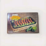 Vintage Pyrex Finstripe Naturals Corning Glass Ovenware Set W/ Original Box. Fixed Price $80.49.