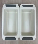 Set Of 2 Viking Non-stick Ceramic Loaf Pans Banana Bread 11" X 5" Scratches. Fixed Price $56.00.