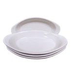 4 Diversified Ceramics Au Gratin Bowls Dishes DC-527 White Oval Usa. Fixed Price $29.95.