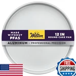 Wilton Performance Pans Aluminum 12" Round Cake Even Heat, Non-stick. Fixed Price $53.58.