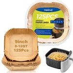 Natural Baking Paper Air Fryer Liners 125PCS Waterproof Nonstick 9 Inch. Fixed Price $17.99.