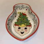 Temptations By Tara Christmas Candy Dish Baking Winter Lights Elf. Fixed Price $12.59.