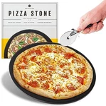 Heritage 15" Round Ceramic Non Stick Pizza Stone B5-RFE6-1VSB Black. Fixed Price $29.95.