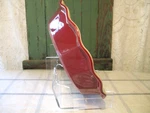 Emile Henry France Burgandy Red 10" Ruffled Pie Dish Williams Sonoma Euc. Fixed Price $14.99.
