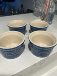 Le Creuset Stoneware Ramekins Of Blue Gradient 01.04 Custard Cups Wow. Fixed Price $35.00.