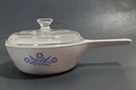 Corning Ware Blue Cornflower Pint Pan P-81-B Pyrex Lid P81C Menuette Skillet. Fixed Price $18.00.
