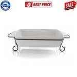 Gibson Elite 15.5IN Stoneware Bakeware Rectangle Rack 2PC Kitchen Set. Fixed Price $29.99.