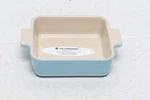 Le Creuset Sky Blue Square Baking Dish 14CM. Fixed Price $36.00.