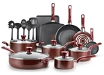 T-fal Easy Care Nonstick Cookware Set 20 Piece Pots And Pans Thermo-spot Red New. Fixed Price $76.29.