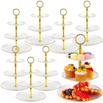 8 Pack 3 Cupcake Stand Bulk Tiered Dessert Thick Plastic Serving T.... Fixed Price $75.77.