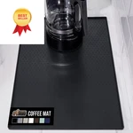 Gorilla Grip Silicone Coffee Mat, Espresso Machine Bar 11.5" X 18.5", Black. Fixed Price $34.98.