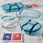 Anchor Hocking 8-PIECE Glass Bakeware Set With Totes Blue. Fixed Price $54.77.