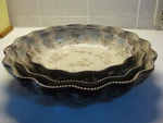Temptations Floral Lace Brown Serving Dishes Bowls Scalloped Edge Set Of 3. Fixed Price $79.99.