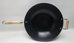 Alpine Cuisine Wok Non Stick 12.5" Wooden Handles Cooking Pan. Fixed Price $29.95.