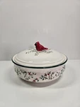 Pfaltzgraff Winterberry Covered Casserole Dish 2 Qt Cardinal Discontinued. Fixed Price $20.97.