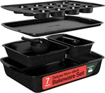 Emporio Kitchen Stackable Baking Pan Set - Deluxe Nonstick Gray Marble Coatin.... Fixed Price $60.66.