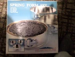 3 Piece Hearthstone Spring Form Pan Set 8 1/2", 9 & 10" New Box. Fixed Price $15.00.