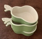 Chantal Ramekin SET/3 Green Pears 1 Cup Baking Dish Stoneware Mini Casserole. Fixed Price $20.00.