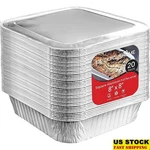 Durable Disposable Aluminum Square Pans Baking Cooking Casserole Freezer Safe Us. Fixed Price $20.36.