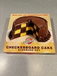 Vintage Wilton Checkerboard Cake Pan Bakeware Set Nos 2005 Nib. Fixed Price $18.99.