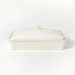 4QT Stoneware Rectangle Baking Dish With Lid Cream - Figmint. Fixed Price $22.09.
