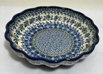 Handmade Polish Pottery Stoneware Unikat Fluted Pie Bake Dish 9". Fixed Price $80.99.