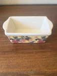 Mini Ceramic Loaf Pan Baking Dish Apples And Meyer Lemon. Fixed Price $15.00.