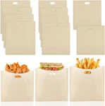 Peasug Toaster Bags 10 Pack, 3 Sizes Reusable, Heat Resistant Non-s. Fixed Price $13.44.
