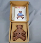 Martha Stewart Nordstrom Teddy Bear Copper Cookie Cutter 1997 Large 7" X 6" Nib. Fixed Price $39.95.