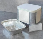 40 Pack Disposable Aluminum Foil Pans 4.7X5.7 With Lids, Takeout Food Storage.... Fixed Price $16.88.
