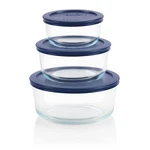 Pyrex Simply Store (3-PACK) Glass Food Storage Containers Set, (2, 4 &. Fixed Price $35.78.