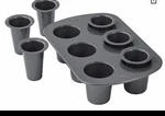 Wilton Cookie Shot Glass Pan 6-CAVITY Non Stick Baking Makes Cups Yummm. Fixed Price $9.25.