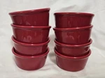 Chantal Cook And Serve Red Ramekins 1/2 Cup Set Of 8. Fixed Price $23.99.