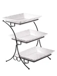 Yhosseun Large Tiered Tray Stand, 3 Serving Porcelain Baking Set Wi.... Fixed Price $95.69.